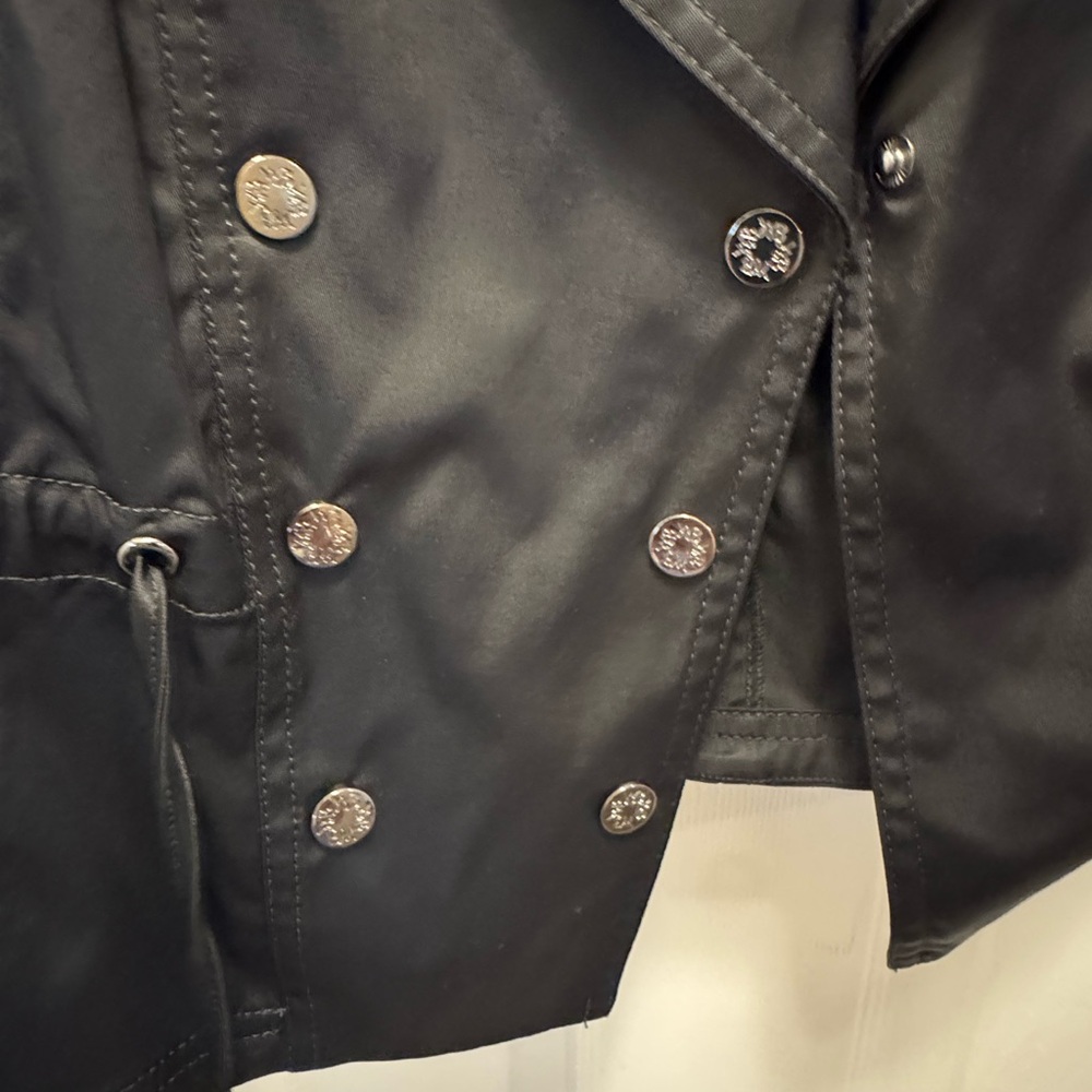 White House Black Market Satin Black Jacket - Picture 5 of 7